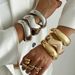 braclet Exaggerated Ins Heavy Metal Smooth Bracelet Geometric Design Personality Wide Bracelet_ipsvogv.com