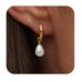 Women’s Jewelry Set Fashion Hot Sales Real Gold Brass Electroplating Fashionable Teardrop Shaped Pearl Pendant Ladies' High End Earrings_ipsvogv.com