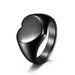Stainless steel K gold plated love smooth ring ring genderless simple men and women proposal jewelry_ipsvogv.com