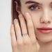 Mosang Stone Women's S Pure Simple Fashionable Four Claw Light Luxury Small and Fine Style Micro Inlaid Silver Row Ring_ipsvogv.com