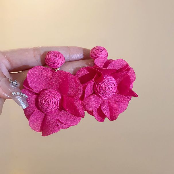 Flower New Earrings Super Hot Ins Niche Gentle Trendy Style Upscale Temperament Super Fairy Earrings_ipsvogv.com
