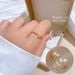 【 Real Gold 】 Bow Full Diamond with Adjustable Opening, Simple Handmade Ring, Couple's Pair Ring_ipsvogv.com