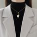 Steel 【 Titanium 】 Three Dimensional Fashion Turtle Light Luxury Temperament Gorgeous Full Diamond Necklace Women's 【 】_ipsvogv.com