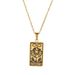 Tarot Pendant Necklace For Women Niche Design Titanium Steel Necklace Color Preserving Electroplated Necklace Clavicle Chain_ipsvogv.com