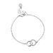 Simple Copper Plated Real Gold Diamond Round Bracelet Female Ins Double Ring Hand Jewelry_ipsvogv.com