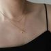 New Product: Green Diamond Bull Horn Inverted Crescent Double Layered Moon Stacking Chain, Titanium Steel Lock Bone Set,_ipsvogv.com