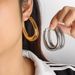 Women's Jewelry Geometric U Shaped Hollow Large Earrings Personality Exaggerated Simple Golden Earrings Trendy Earrings_ipsvogv.com