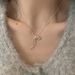 Knotted Ribbon Bow Necklace Casual Simple New Fashion High-end Versatile Light Luxury Clavicle Chain Accessory For Women_ipsvogv.com