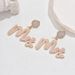 Instagram Simple American Sweet Cool Spicy Girl Style Set with Pearl Earrin, Personalized English Letter Design_ipsvogv.com