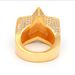 Men's Jewelry Star Ring Hip Hop Style Cubic Zirconia Micro Paved Five Point Star Ring For Men In Gold Silver Rose Gold Available In Sizes 6 To 12_ipsvogv.com