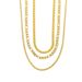 Titanium Steel Figaro Triple Chain Fashion Light Luxury Colorless Accessories Necklace For Women_ipsvogv.com