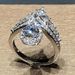 Cao Shi's New Crown Water Drop Pear Shaped Copper Plated Platinum Zircon Horse Eye Engagement Women's Ring_ipsvogv.com