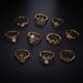 10 Piece Set Turtle Ring Simple And Innovative Jewelry For Women_ipsvogv.com