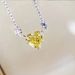 Cao Shi Live Broadcast Heart Shaped Women's Necklace Autumn And Winter Sweater Chain Ins Style Versatile Pink_ipsvogv.com