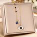 Devil Titanium Steel Necklace Female Personality Blue Eyes Temperament Light Luxury Clavicle Chain Jewelry Does Not Fade_ipsvogv.com
