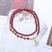 Natural Garnet Safety Clasp Elastic Bracelet Pink Tourmaline Gift Net Red Same Style_ipsvogv.com