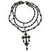 Gothic Punk Style Multi Layered Cross Beaded Necklace Female Long Fashion Hot Girl Clavicle Chain_ipsvogv.com