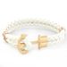 Beaded Snake Pattern Anchor Hip-Hop Personality Genuine Leather Men's Bracelet High-End Jewelry Accessories_ipsvogv.com