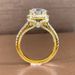 Cao Shi Live Broadcast Classic Micro Set Zircon Round Wrap Female Flash Diamond Heart Eight Arrow Wedding Ring_ipsvogv.com
