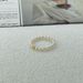 Rice Pearl Ring, Shell Bead, Niche Fashion OL, Light Luxury Transit, Gold Bead Handmade Gift, Finger Ring_ipsvogv.com