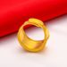 New Sand Gold Plated Jewelry Open Mouth Men's Smooth Sailing And Good Luck Ring_ipsvogv.com