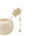 Women's headdress pearl flower hairpin ancient style simple modern daily hairpin Hanfu step shaking tassel ancient costume women_ipsvogv.com