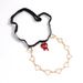 Melted Acrylic Pendant Metal Hollow Love Leg Women's Lace Elastic Sexy Thigh Ring Body Chain_ipsvogv.com