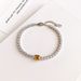 Women's Jewelry Fashion Simple Jewelry Diamond Bracelet Temperament Versatile Full Diamond Square Bracelet Cross Mirror_ipsvogv.com
