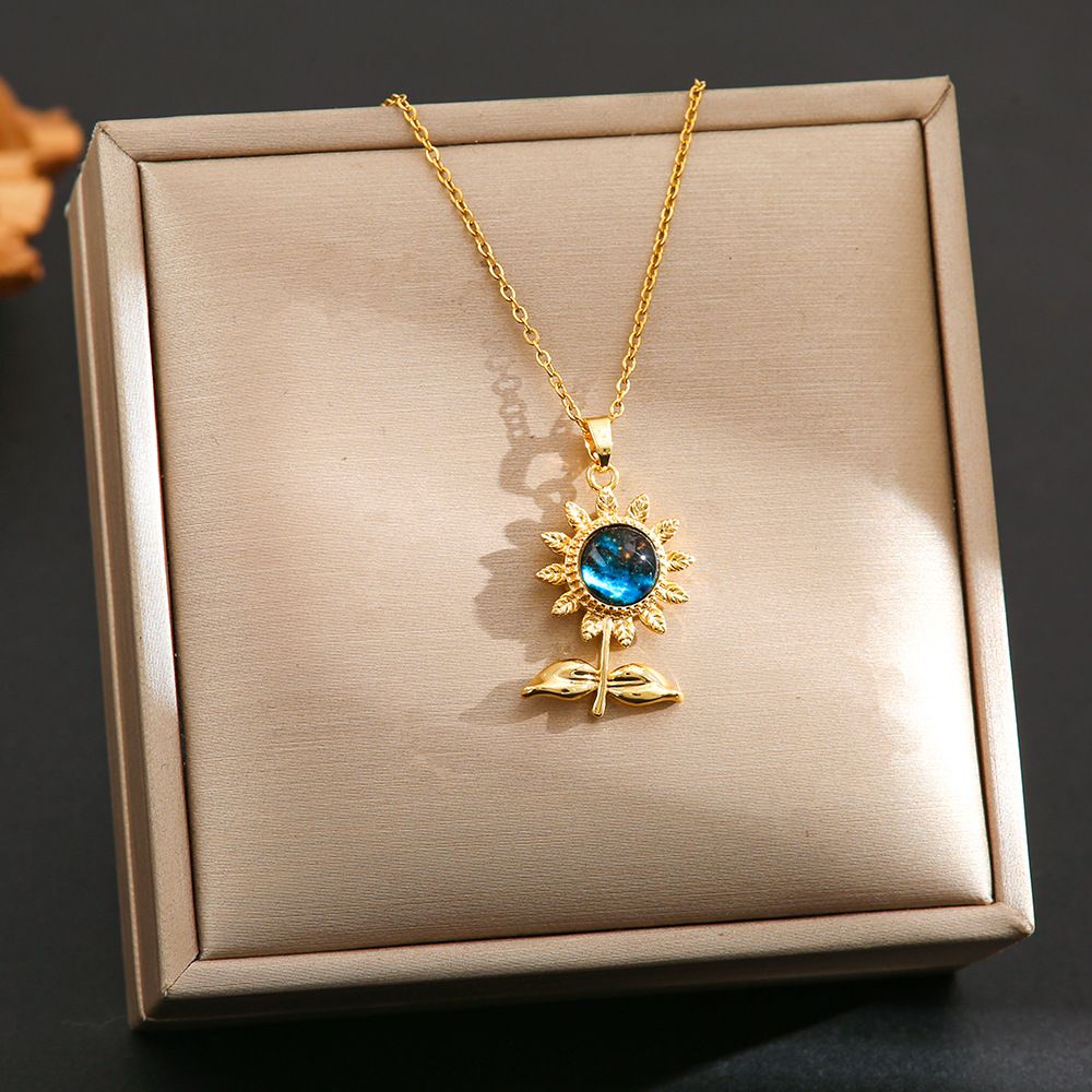 【 】 Starry Planet Zircon Light Luxury Charm Gorgeous Full Diamond Necklace Women's Versatile Clavicle Titanium Steel_ipsvogv.com