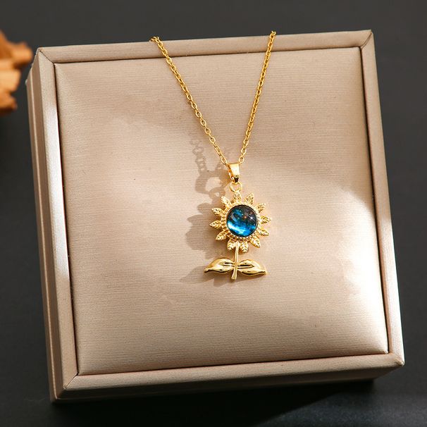 【 】 Starry Planet Zircon Light Luxury Charm Gorgeous Full Diamond Necklace Women's Versatile Clavicle Titanium Steel_ipsvogv.com