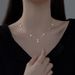 Silver Clover Necklace For Women 2022 Trendy New Ins Cool Style Clavicle Long Tassel Neck Chain_ipsvogv.com