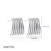 Unisex Minimalist Metal Earrings Plated With Cold Scenery Square Striped Earrings_ipsvogv.com
