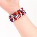 Patriotic Heart Flag Beaded Bracelet Set - Natural Stone Beads, Handcrafted Unisex Jewelry For Men And Women, Perfect For Independence Day Gifts_ipsvogv.com