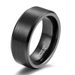 Men's Jewelry Plain Ring Brushed 2/4/6/8/10mm Unisex Beveled Tungsten Steel Ring_ipsvogv.com