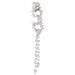 New Geometric Round Ear Clips Women's Pierced Tassel Earrings Versatile Rhinestone Earrings Earrings_ipsvogv.com