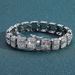 Hip Hop 13mm Square Round Cuban Chain Full Diamond Men's Trendy Bracelet_ipsvogv.com