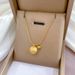 Full Body 【 Titanium Steel 】 Extremely Simple Wind Bipolar Ball Furnace Genuine Gold Necklace For Women's Ins Mesh Red 【 】_ipsvogv.com
