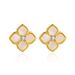 Women's Jewelry Flower Shell Earrings S925 Sterling Silver Four Leaf Clover Light Luxury Earrings Simple Fashion All Match Ear Jewelry_ipsvogv.com