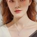 Personalized And Creative Easter Diamond Studded Love Rabbit Collarbone Chain Girl Pendant Accessory Drip Oil Necklace_ipsvogv.com