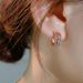 Cao Shi's 2024 New Trendy High-end Exude A Korean Fashion Vibe. The Earrings Feature Bold And Elegant Lines, Perfect For_ipsvogv.com
