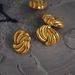 Retro Plated Titanium Steel Fine Polished Twisted Earrings Skirt Decorations_ipsvogv.com