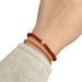 14k Gold Pleated Aluminum Can Bracelet From The United States, Suitable For Women's Niche, Natural Red Agate, Slim_ipsvogv.com