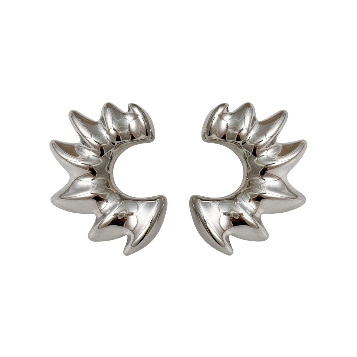 Hot Sale Real Gold Electroplated Titanium Steel Sun Bone Retro Fashionable Earrings_ipsvogv.com