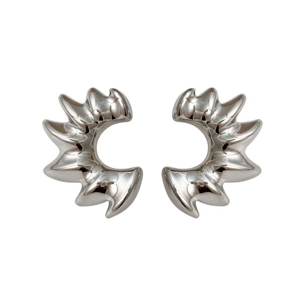 Hot Sale Real Gold Electroplated Titanium Steel Sun Bone Retro Fashionable Earrings_ipsvogv.com