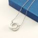 Men's Jewelry Corundum Ceramic Interlocking Pendant Necklace Black And White Ceramic Pendant Titanium Steel Necklace_ipsvogv.com