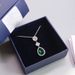 Emerald Gemstone Necklace Female Element Green Crystal Clavicle Necklace Female_ipsvogv.com