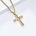 Simple knot stainless steel cross necklace does not fade titanium steel pendant Cross pendant_ipsvogv.com