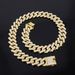 Unisex 20mm Diamond Shaped Alloy Necklace For Men High End Cool Hip Hop Cuban Chain_ipsvogv.com