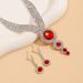 Women’s Jewelry Set Fashion Hot Selling Jewelry Sets Hot Selling Jewelry Multi Color Gemstone Necklace Earrings 2 Piece Set_ipsvogv.com