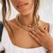 New Fashion Vintage Gold Color Faceted Smooth Thick Chains Necklaces For Women Multilevel Chain Female Necklace Jewelry_ipsvogv.com